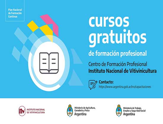 Cursos gratuitos dictados por el INV